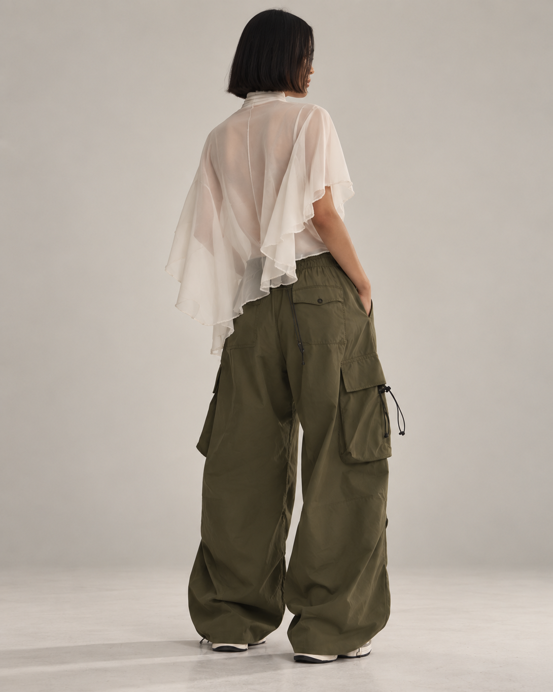 Pantalones cargo verde