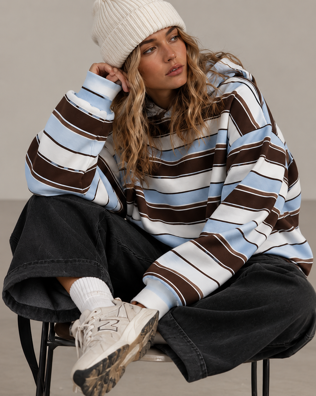 sudadera a rayas